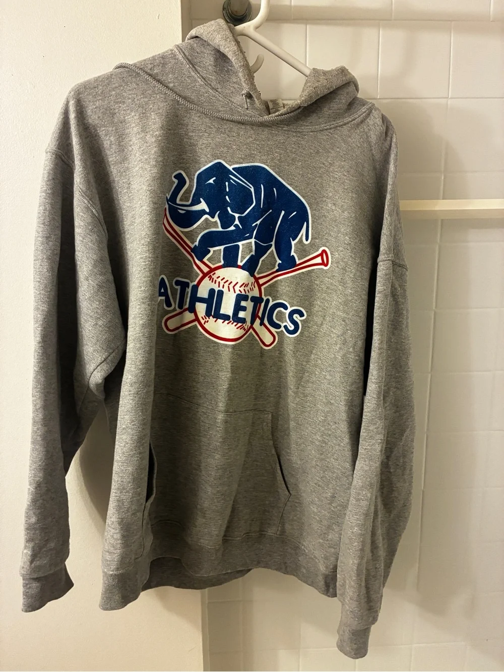 Philadelphia Athletics Hoodie with Blue Elephant Graphic